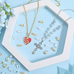 600 шт. 2-х цветные латунные защелкивающиеся дужки&nbsp;KK-SP0002-22