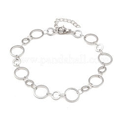 Браслеты-цепочки из нержавеющей стали 304 для женщин&nbsp;BJEW-P373-03A-P
