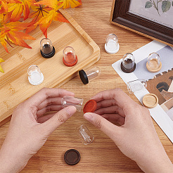 10 шт. мини стеклянные купола AJEW-PH0004-32B