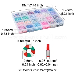 168 г 24 вида бусин ручной работы из полимерной глины CLAY-FS0001-38