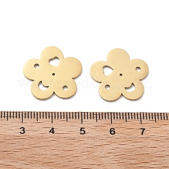 Подвески-коннекторы в виде полых цветов из нержавеющей стали 304&nbsp;STAS-M111-10G