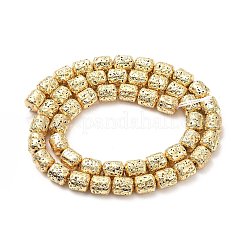 Гальванические бусины из натуральной лавы G-G984-15KCG