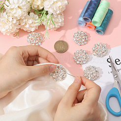 6 шт. пуговицы со стразами из сплава&nbsp;BUTT-MA0001-06