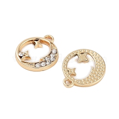 Подвески со стразами из сплава с ультрафиолетовым покрытием&nbsp;ALRI-N058-10KCG