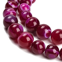 Нити из натуральных полосчатых бусин агата G-P589-A01-01I