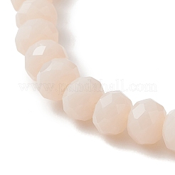 Женские эластичные браслеты из натурального пресноводного жемчуга и стеклянных бусин&nbsp;BJEW-JB13082