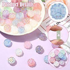 50 шт. Непрозрачные акриловые бусины&nbsp;OACR-CJ0002-24