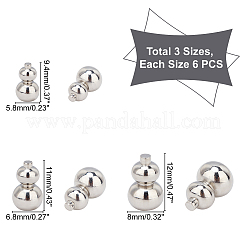 18 шт. 3 бусины из нержавеющей стали 304 STAS-UN0026-67
