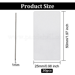 30 шт. заготовка кабошона из нержавеющей стали 304 STAS-OC0001-24