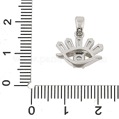 Латунные микро проложить кубического циркония подвески KK-U056-02P