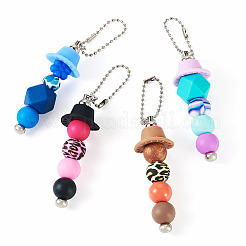 Украшение подвески из силиконовых бусин HJEW-TA00189