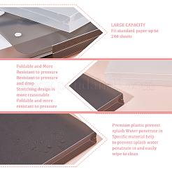 2 шт. 2 стиля полипропиленовых пластиковых карманов для документов&nbsp;AJEW-FH0005-86B