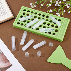 1 пластиковый лоток для наполнения бальзама для губ с лопаточкой&nbsp;AJEW-AR0005-35