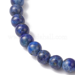 Эластичные браслеты из натурального лазурита и сердолика&nbsp;BJEW-JB11964