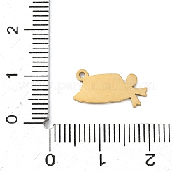 Подвески с рождественской тематикой из нержавеющей стали 304 STAS-Z164-01G-02