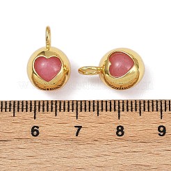 Подвески в форме сердца из натурального окрашенного агата&nbsp;KK-A257-20G-02