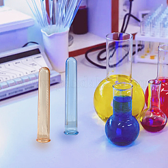 8шт 4-х цветная прозрачная акриловая пробирка AJEW-OC0003-95