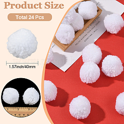 24 шерстяной мягкий помпон&nbsp;DIY-SC0031-31C-03