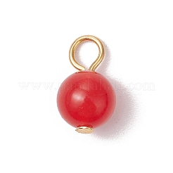 Натуральные окрашенные малайзийские нефриты круглые подвески&nbsp;PALLOY-JF03358-01