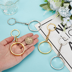 4шт 2-х цветный пластиковый брелок KEYC-FH0001-51