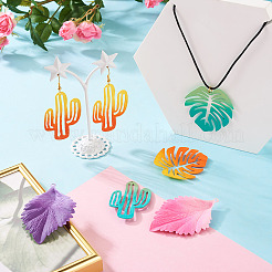 24 шт. 12 стильные подвески с градиентной окраской распылением IFIN-TA0001-50