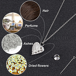 Ожерелье из урны с прахом из нержавеющей стали NJEW-CN0001-04