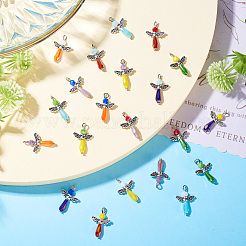 21 шт. подвески из стекла ангела PALLOY-TAC0129