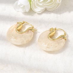 Серьги-кольца из латуни&nbsp;EJEW-P333-11C-G01