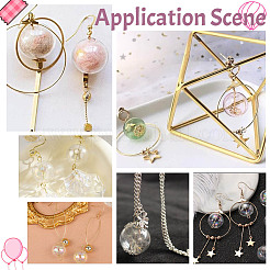 30 шт. бусины-шарики из дутого стекла ручной работы с двумя отверстиями&nbsp;GLAA-GO0001-12B