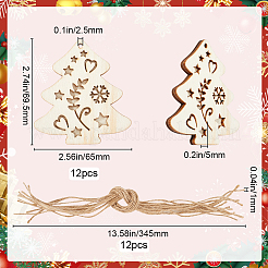 Украшения из деревянных подвесок своими руками WOOD-WH20007-02B