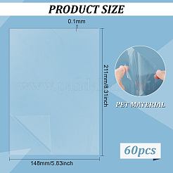 А5 прозрачные двухсторонние клейкие наклейки для домашних животных AJEW-WH0513-22