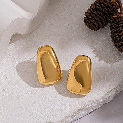 Трапециевидные серьги-гвоздики из нержавеющей стали 304&nbsp;MY4653