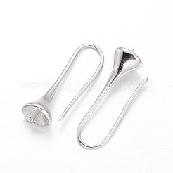 Латунные крючки для сережек KK-L134-04