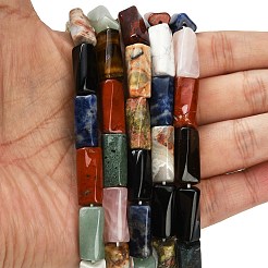 Природных драгоценных камней смешанного бисер нитей G-C220-A01-9x20mm