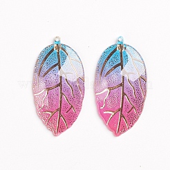 Подвески из смолы цвета радуги&nbsp;RESI-WH0008-31E