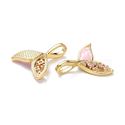 Кулоны из латуни с микропаве из сливы и фианита&nbsp;X-ZIRC-L100-130G