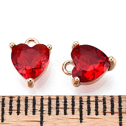 Латунные подвески на день святого валентина X-ZIRC-Q021-020G-NF