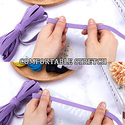 40 ярд 8-х цветного плоского полиэстерового нескользящего эластичного шнура OCOR-GF0003-65