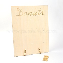 Стойка для пончиков из тополя&nbsp;DJEW-WH0012-16