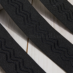 5м полиэстеровые нескользящие силиконовые эластичные захваты для шитья одежды&nbsp;SRIB-GF0001-50B-01