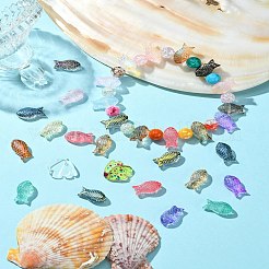 50шт 25 стиля гальванические стеклянные бусины ручной работы&nbsp;EGLA-YW0003-14