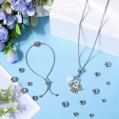 48 шт. 4 вида бусин из нержавеющей стали 201 и 304 STAS-SC0007-34