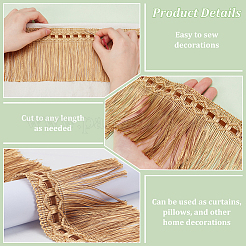 Лента с кисточками из полиэстера OCOR-FG0002-46A