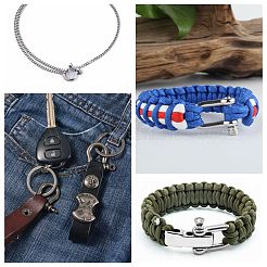 Латунные эмалированные d-образные кольца анкерные застежки-дужки KK-P201-01G