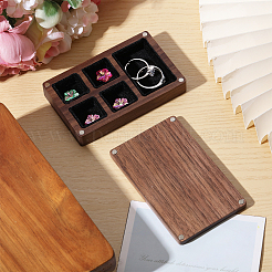 Деревянный магнит и бархатная коробочка для хранения вещей в форме куба CON-WH0200-06B