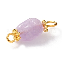 Натуральные лавандовые аметистовые звенья-коннекторы&nbsp;PALLOY-JF01091-03