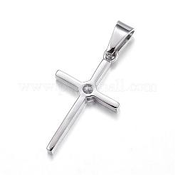 Подвески из хирургической нержавеющей стали 316 с кубическим цирконием STAS-P145-04P