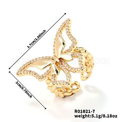 Манжеты из латуни с микро паве кубический цирконий для женщин&nbsp;BI4333-7