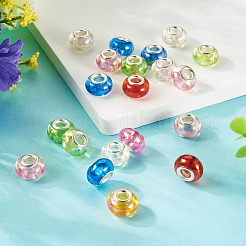 20 шт. европейские бусины из смолы с УФ-покрытием RESI-TA0004-30