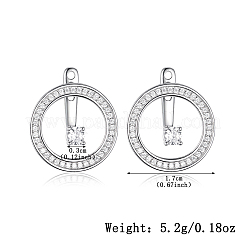 Плоские круглые серьги-гвоздики из стерлингового серебра VY8497